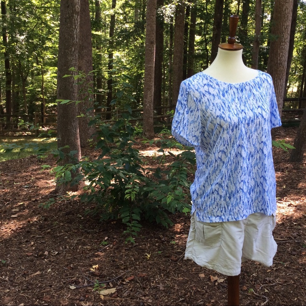 Christopher & Banks Abstract Print T-shirt